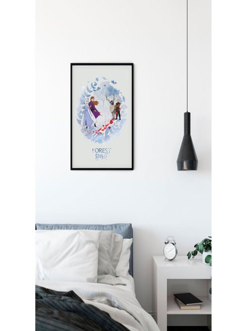 Poster Disney La Reine des Neiges 2 - Esprit de la forêt 30 cm x 40 cm - Kiabi