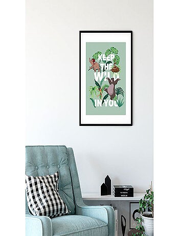 Poster Disney Le livre de la Jungle - Garde ton côté sauvage 30 cm x 40 cm
