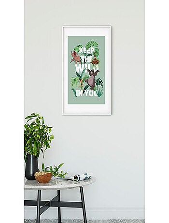 Poster Disney Le livre de la Jungle - Garde ton côté sauvage 40 cm x 50 cm