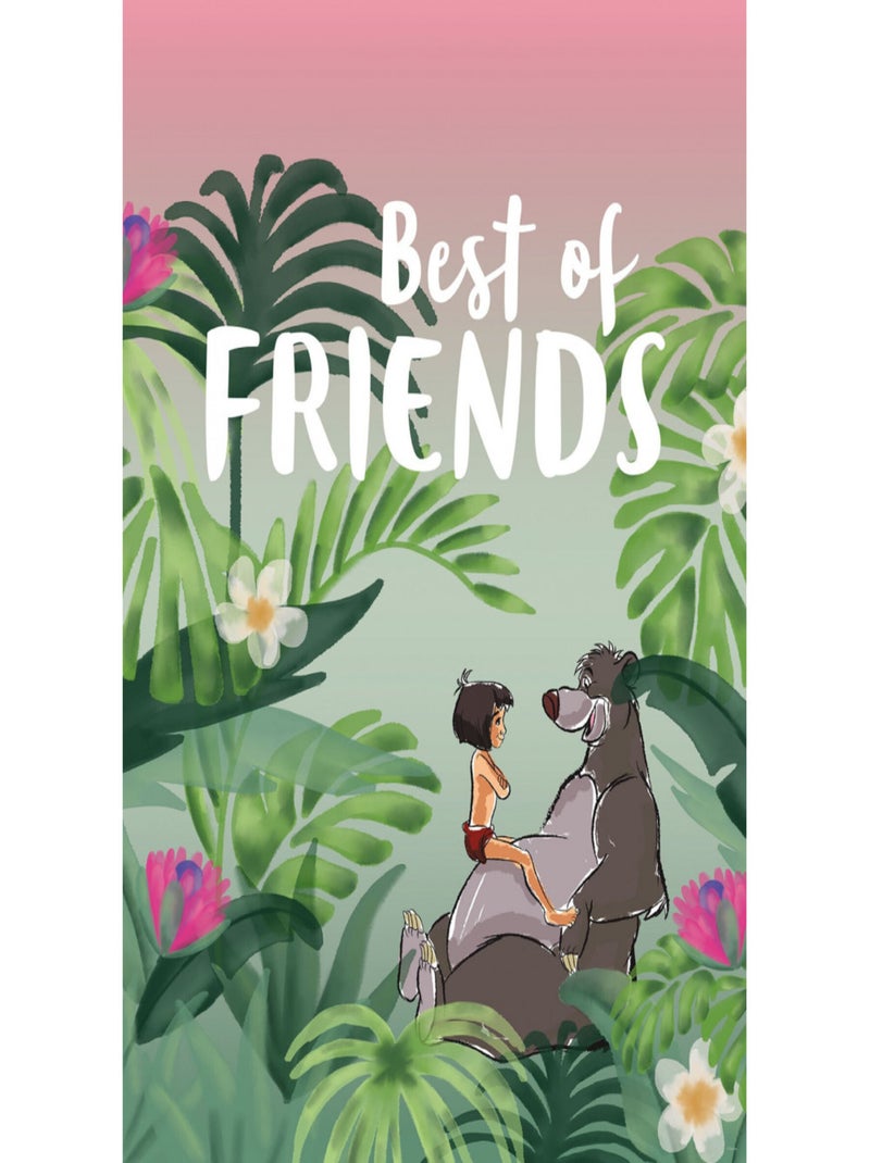 Poster Disney Le livre de la Jungle - Les meilleurs amis 30 cm x 40 cm Multicolore - Kiabi