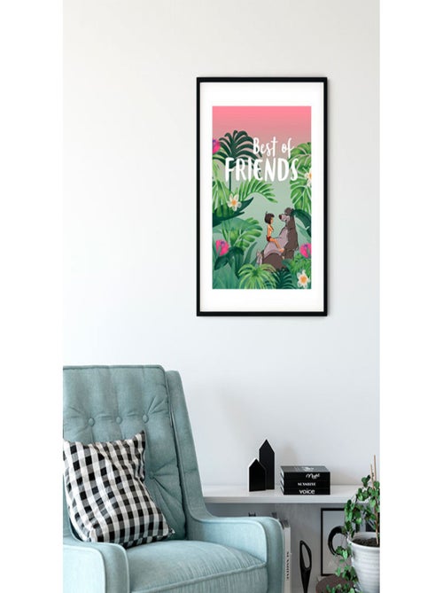 Poster Disney Le livre de la Jungle - Les meilleurs amis 30 cm x 40 cm - Kiabi