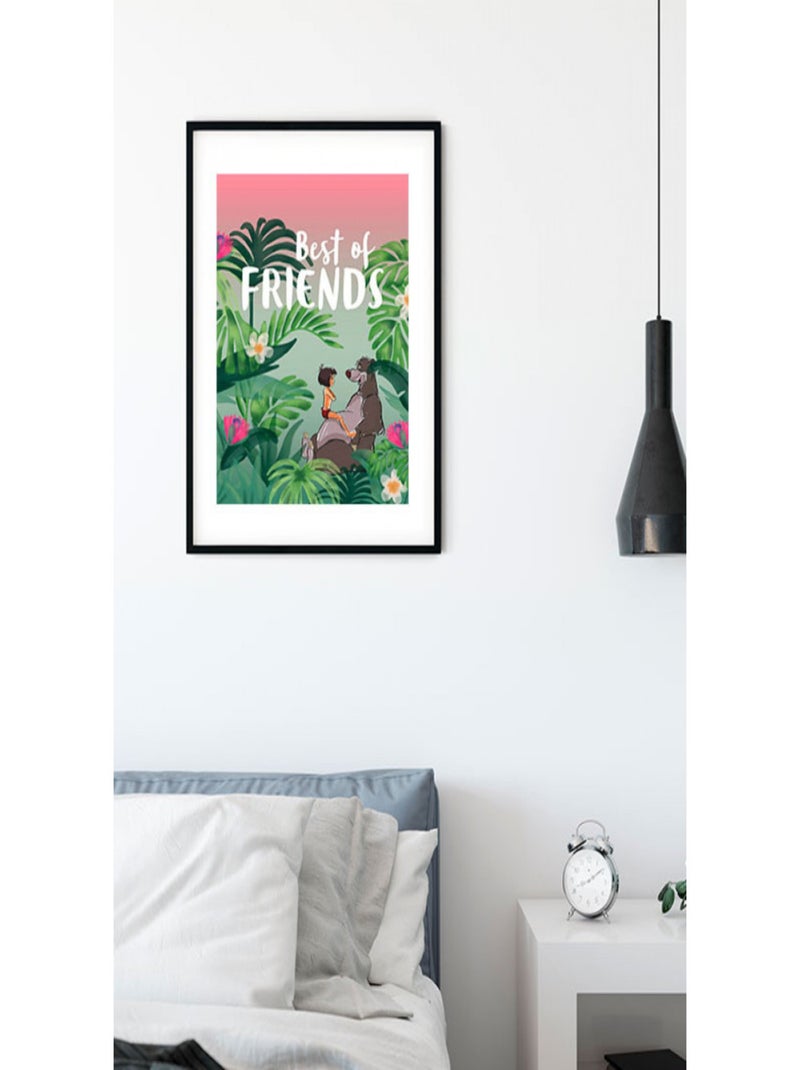 Poster Disney Le livre de la Jungle - Les meilleurs amis 50 cm x 70 cm Multicolore - Kiabi