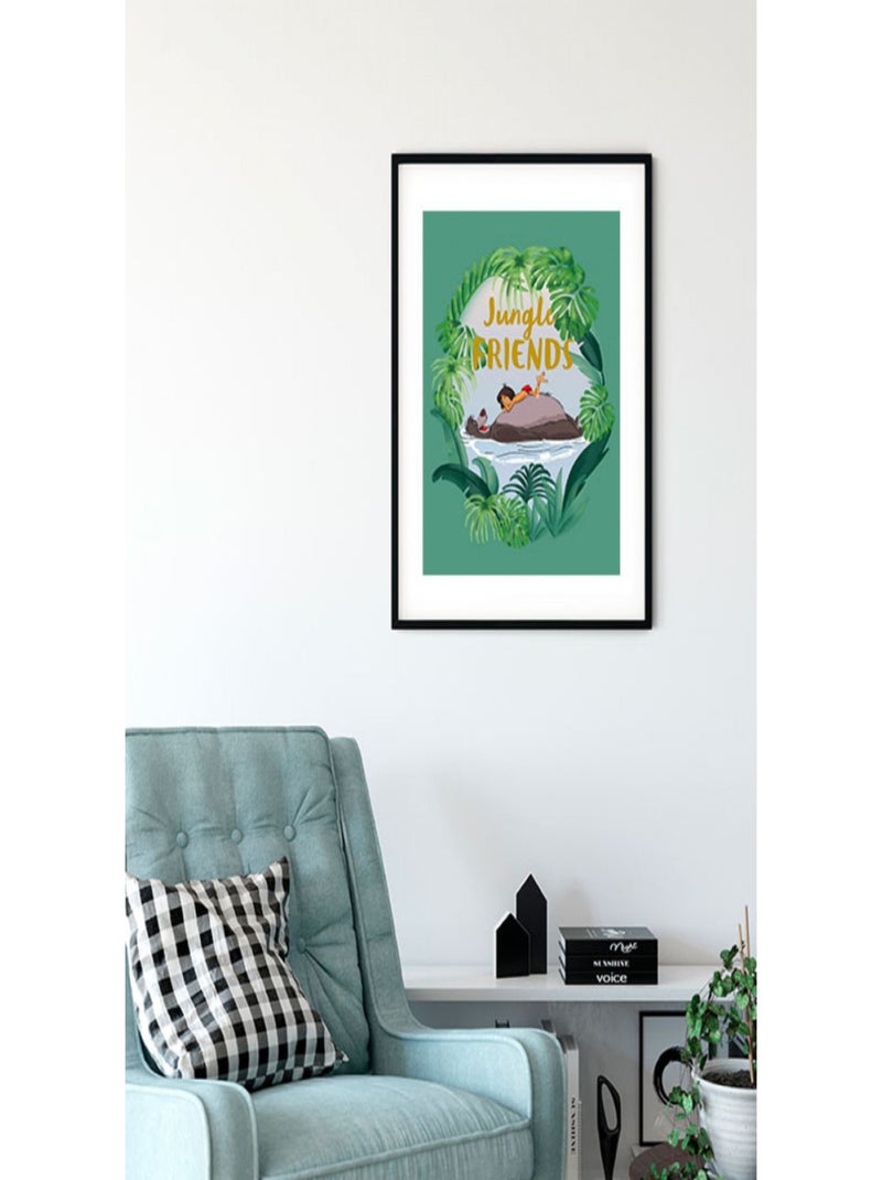 Poster Disney Le livre de la Jungle - Mowgli et Baloo les amis de la Jungle 50 cm x 70 cm Multicolore - Kiabi