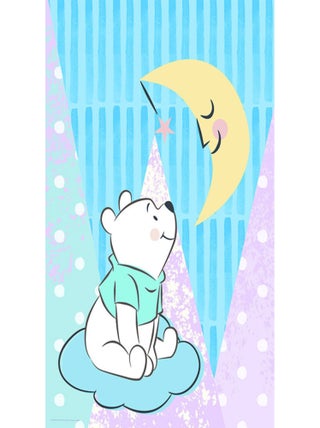 Poster Disney Winnie l'ourson - Winnie regarde la lune 30 cm x 40 cm