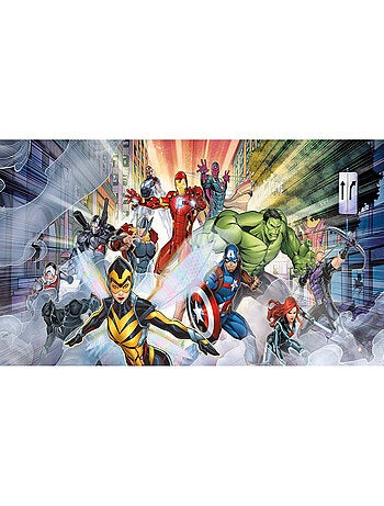 Poster géant - intissé Disney Marvel Avengers au combat- 202 cm x 90 cm