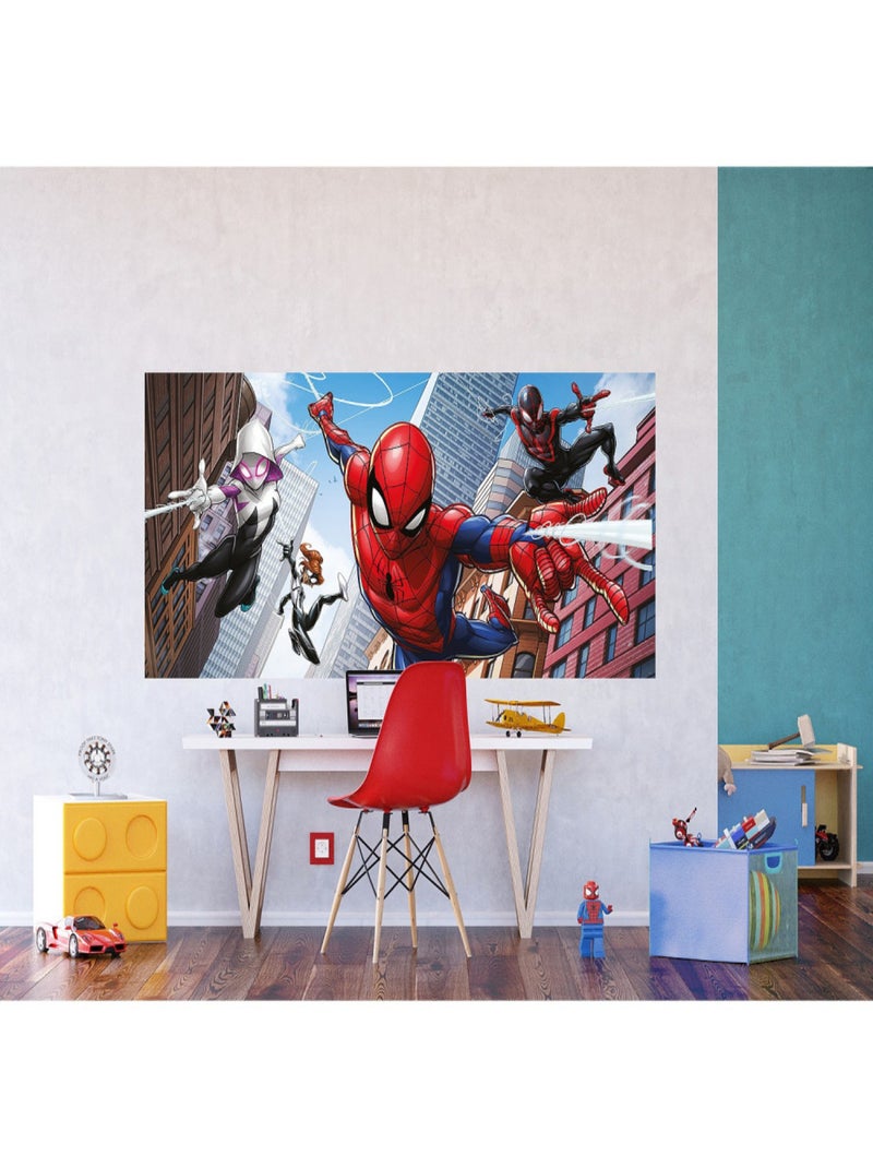 Poster géant - Marvel Avengers Spiderman Miles Morales  202 cm x 90 cm Multicolore - Kiabi