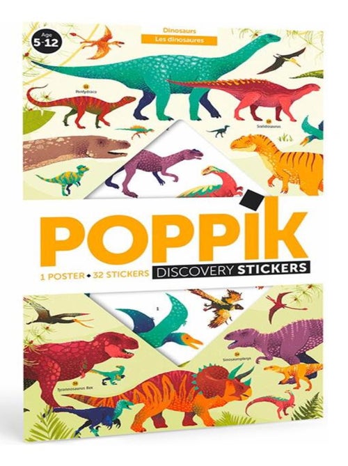 Poster géant 32 stickers Dinosaures - Kiabi