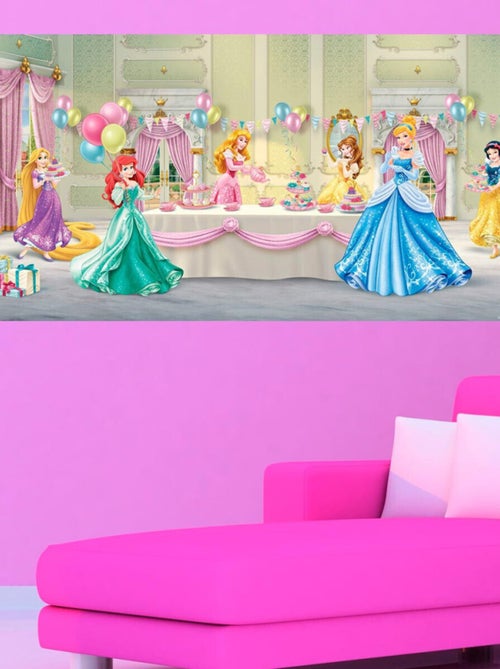 Poster géant Anniversaire Princesse Disney intisse 202X90 CM - Kiabi