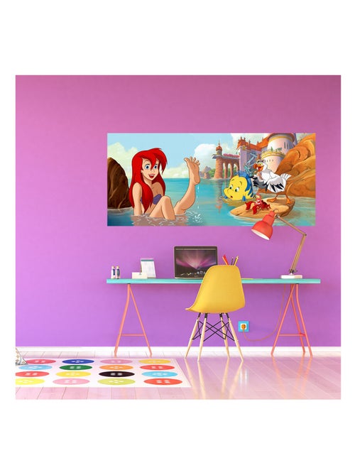 Poster géant Ariel La Petite Sirene Disney intisse 202X90 CM - Kiabi