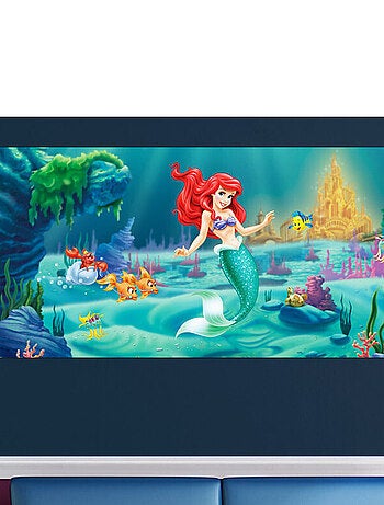 Poster géant Ariel La Petite Sirene Princesse Disney intisse 202X90 CM