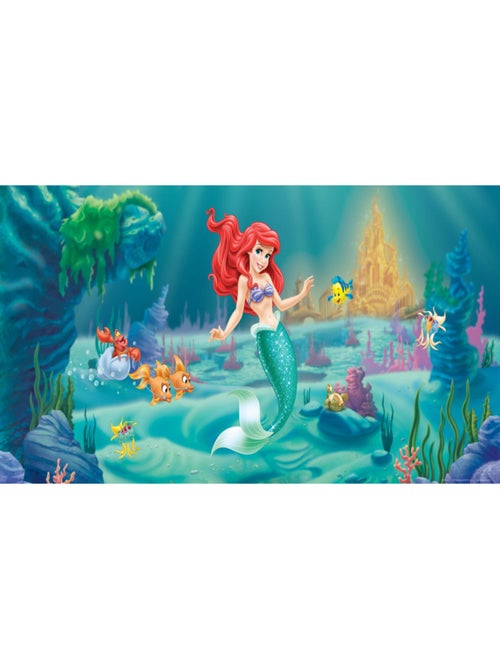 Poster géant Ariel La Petite Sirene Princesse Disney intisse 202X90 CM - Kiabi