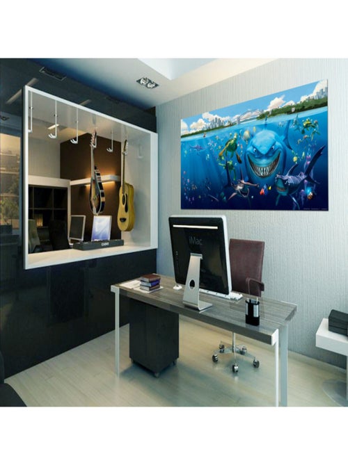 Poster géant Bruce Némo Pixar intisse 202X90 CM - Kiabi