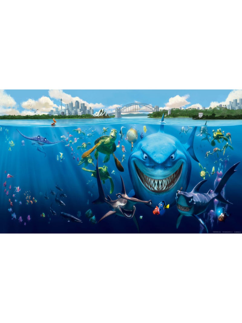 Poster géant Bruce Némo Pixar intisse 202X90 CM Multicolore - Kiabi