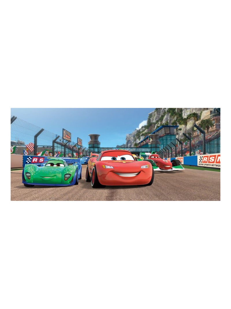 Poster géant Carla Veloso Cars Sur Piste Disney intisse 202X90 CM Multicolore - Kiabi