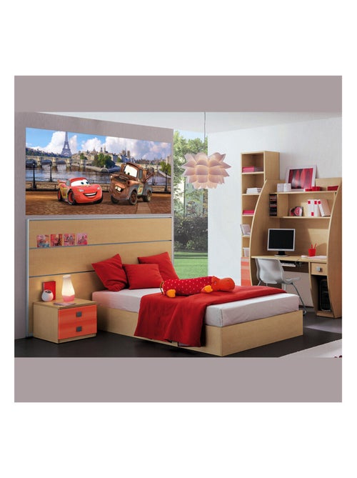 Poster géant Cars Paris Disney intisse 202X90 CM - Kiabi