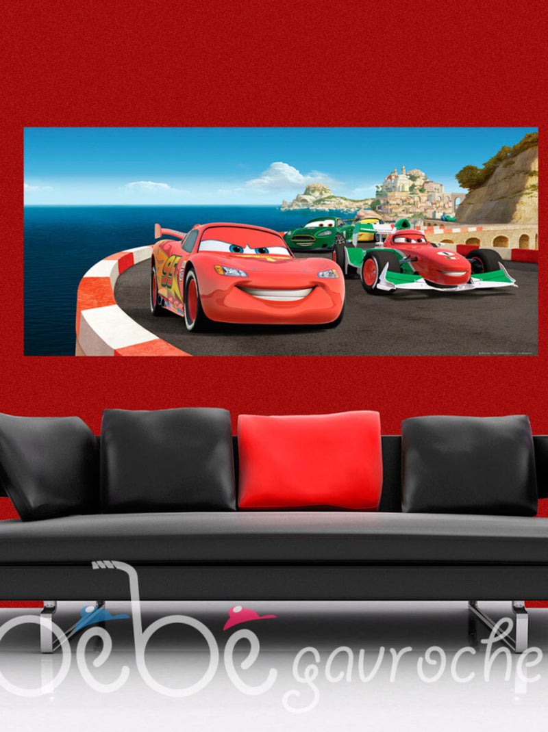 Poster géant Cars Sur Piste Disney intisse 202X90 CM Multicolore - Kiabi