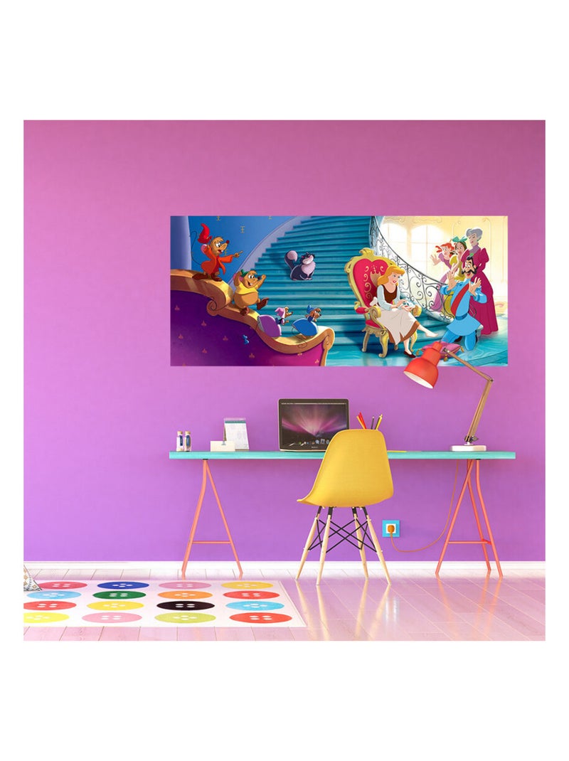 Poster géant Cendrillon Princesse Disney intisse 202X90 CM Multicolore - Kiabi