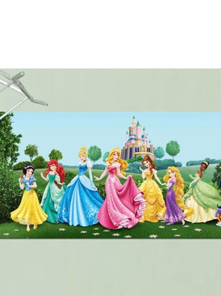 Poster géant Château et Princesses Disney intisse 202X90 CM