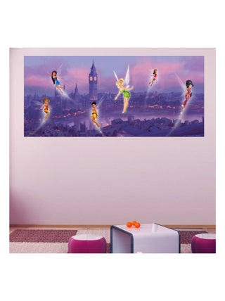 Poster géant Fée Clochette à Londres Disney Fairies intisse 202X90 CM