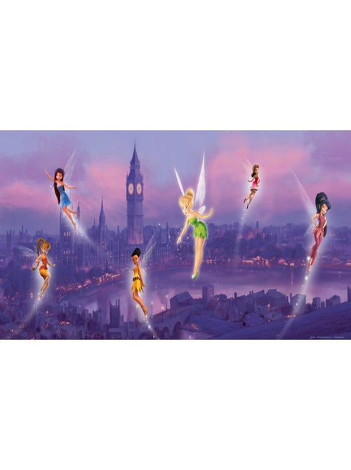 Poster géant Fée Clochette à Londres Disney Fairies intisse 202X90 CM - Kiabi