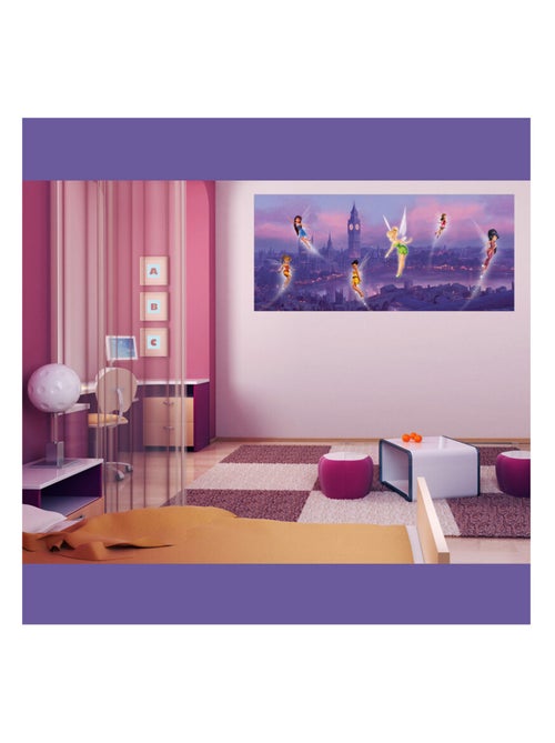 Poster géant Fée Clochette à Londres Disney Fairies intisse 202X90 CM - Kiabi