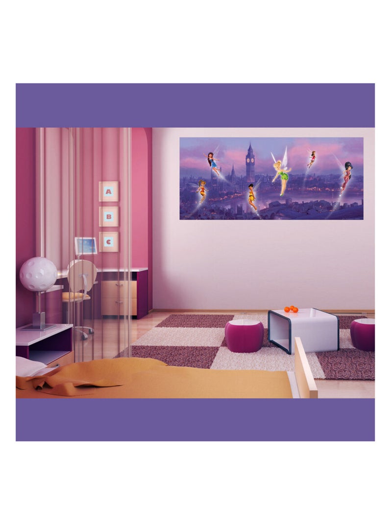 Poster géant Fée Clochette à Londres Disney Fairies intisse 202X90 CM Multicolore - Kiabi
