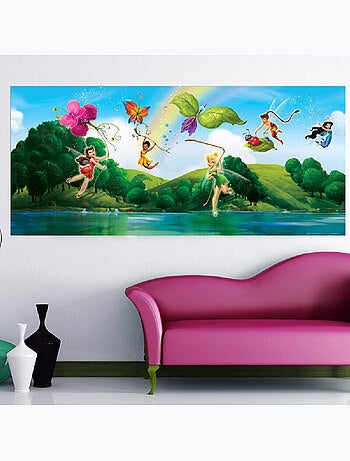 Poster géant Fée Clochette La Vallée du printemps Disney intisse 202X90 CM