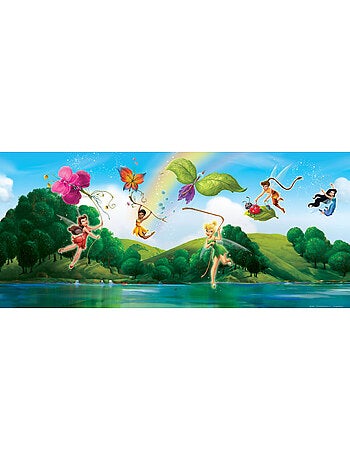 Poster géant Fée Clochette La Vallée du printemps Disney intisse 202X90 CM