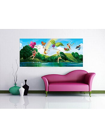 Poster géant Fée Clochette La Vallée du printemps Disney intisse 202X90 CM