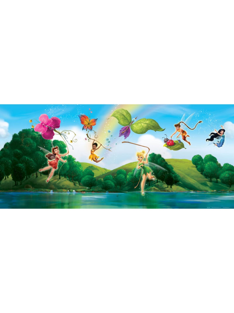 Poster géant Fée Clochette La Vallée du printemps Disney intisse 202X90 CM Multicolore - Kiabi