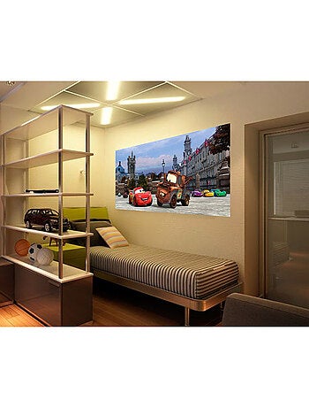 Poster géant Flash McQueen et Martin Disney intisse 202X90 CM