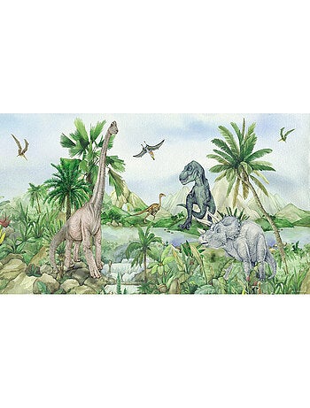 Poster géant horizontal Dinosaure en couleur 170 x 75 CM
