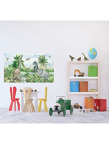 Poster géant horizontal Dinosaure en couleur 170 x 75 CM