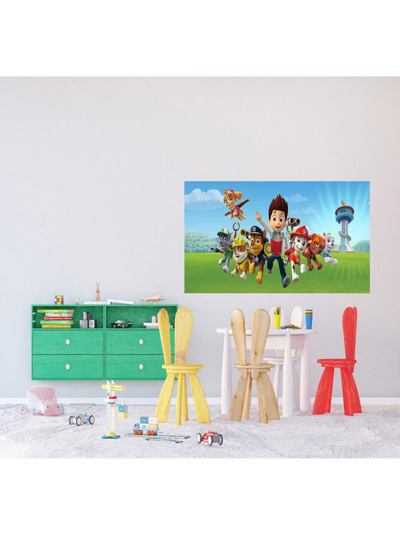 Poster géant horizontal Pat'patrouille devant la tour 170 x 75 CM Multicolore - Kiabi