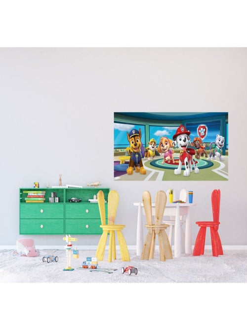 Poster géant Intissé - Pat'Patrouille modèle dans la tour de commande - 202 cm x 90 cm - Kiabi