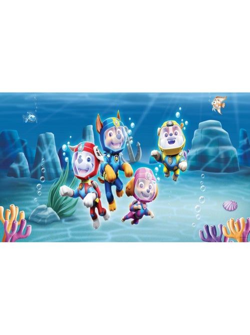 Poster géant Intissé - Pat'Patrouille modèle mission sous la mer - 202 cm x 90 cm - Kiabi