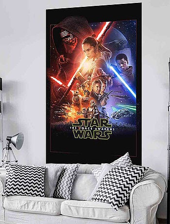 Poster géant intissé affiche Episode VII Le Réveil de la Force Star Wars 120x200cm