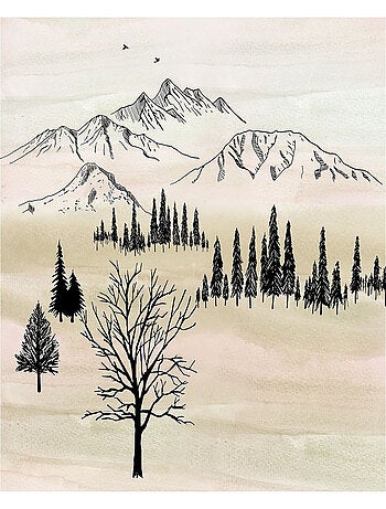 Poster géant intissé Arrière-Pays - 300 x 250 cm