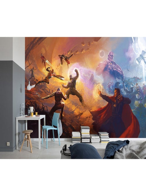 Poster géant intissé Avengers Epic Battles Two Worlds - 500 x 280 cm - Kiabi