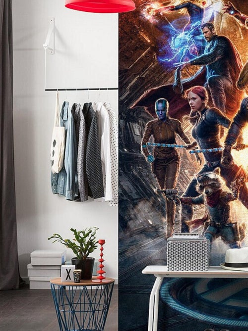 Poster géant intissé Avengers vs Thanos - 200 x 280 cm - Kiabi