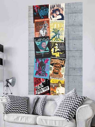 Poster géant intissé Bande Dessinée rétro Star Wars 120x200cm