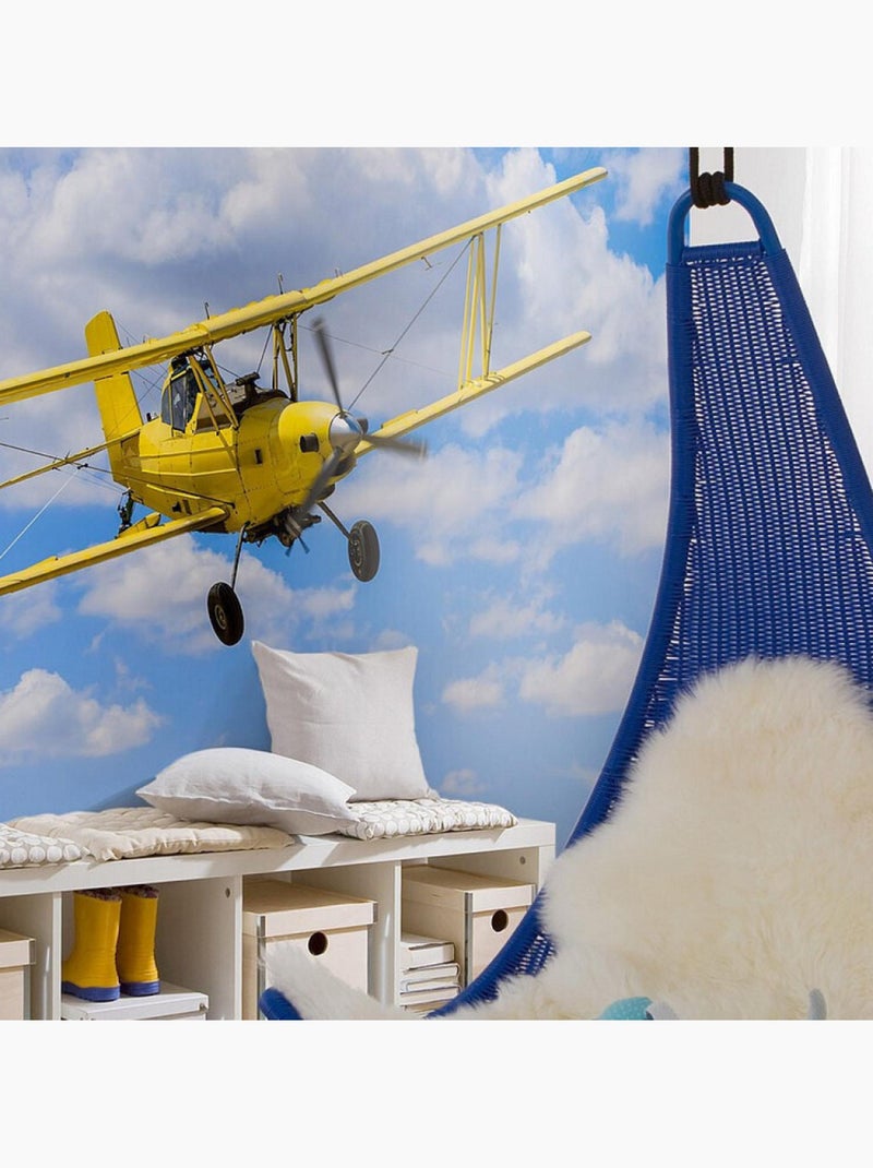 Poster géant intissé biplane - 400 x 280 cm Multicolore - Kiabi