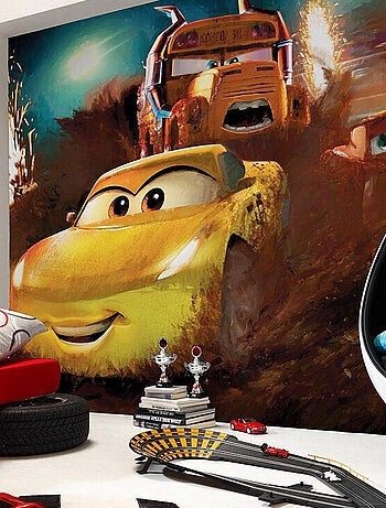 Poster géant intissé Cars Piste Cendrée - 350 x 250 cm