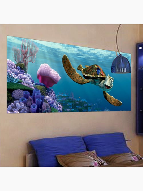 Poster géant Intisse Crush Némo Pixar 202X90 CM - Kiabi