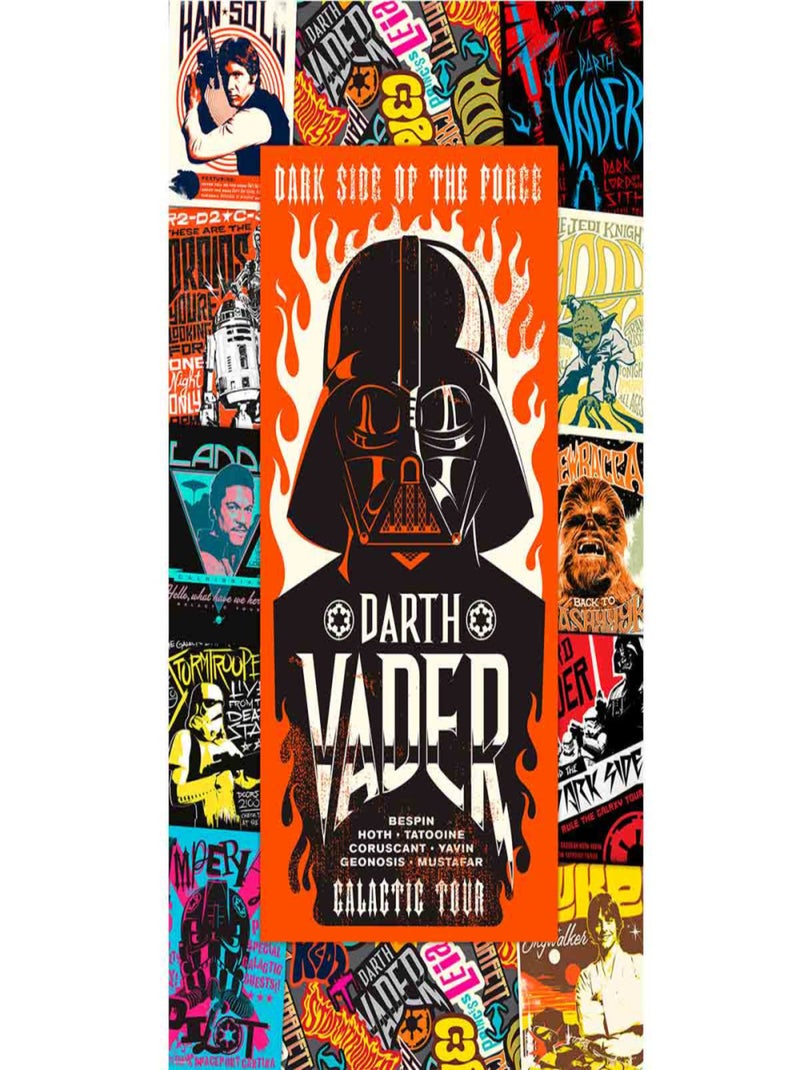 Poster géant intissé Dark Vador Star Wars 120x200cm Multicolore - Kiabi