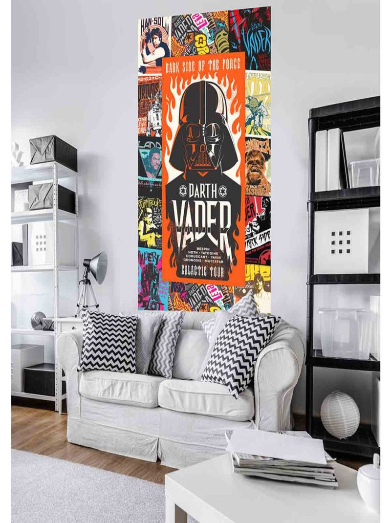 Poster géant intissé Dark Vador Star Wars 120x200cm Multicolore - Kiabi