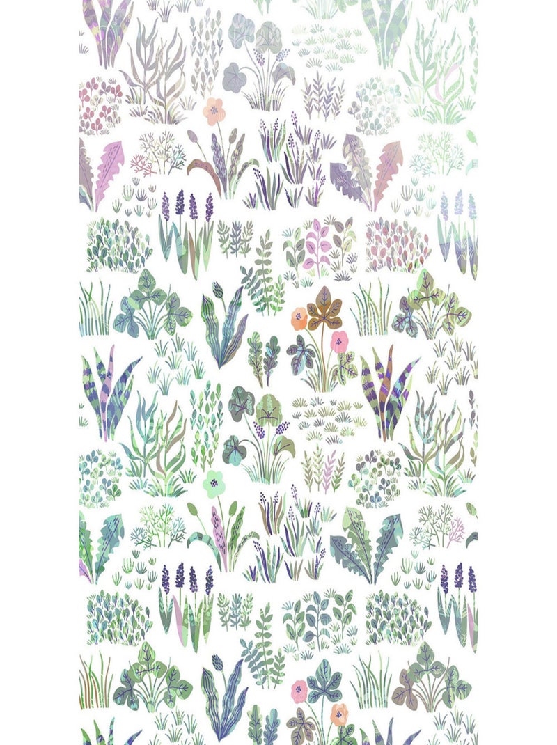 Poster géant intissé Ferme aux fleurs - 200 x 280 cm Multicolore - Kiabi
