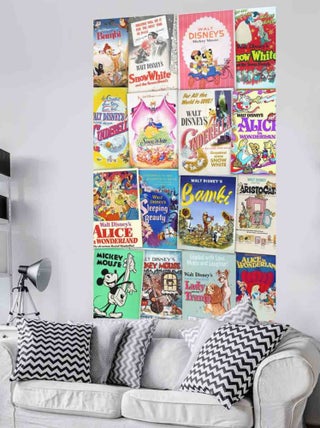 Poster géant intissé Film rétro Disney 120x200cm
