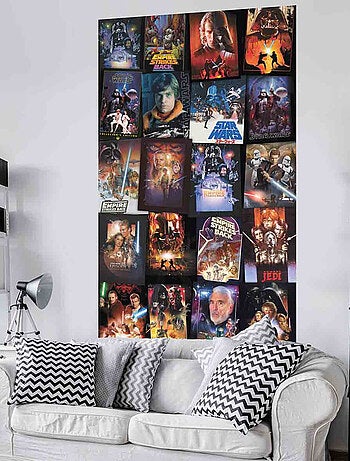 Poster géant intissé images cultes Star Wars en vignette 120x200cm