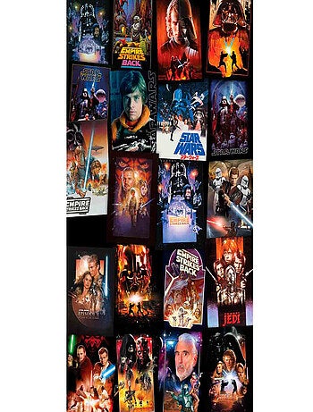 Poster géant intissé images cultes Star Wars en vignette 120x200cm